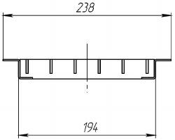 Решетка водоприемная РВ-20.24.100 стальная ячеистая (оцинкованная), кл. B125