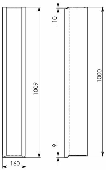 Схема 2: Бетонный лоток DN100 H160