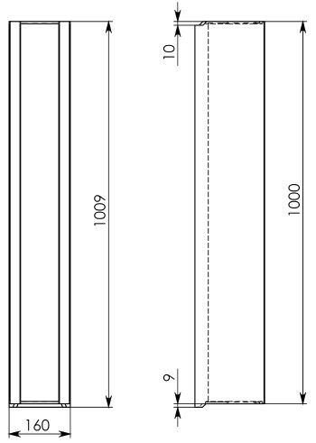 Схема 2: Бетонный лоток DN100 H182