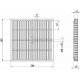 Решетка водоприемная PolyMax Basic РВ-28.28-ПП пластиковая ячеистая кл.А