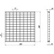 Решетка водоприемная Basic РВ-28.28 ячеистая стальная оцинкованная 3320