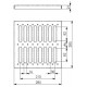 Схема 1: решетка стальная штампованнная 300х300