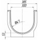 Лоток водоотводный PolyMax Basic ЛВ-30.39.35-ПП пластиковый 8740