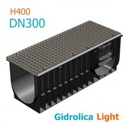 Gidrolica Light DN300 H400 с решеткой стальной, кл.A15