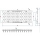 Водоотводная решётка чугунная щелевая DN100 «Косичка»