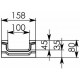 Схема 1: Лоток DN100 H80 бетонный