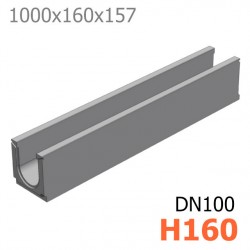 Лоток DN100 H160 бетонный