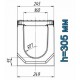 Схема лотка Maxi DN160 H305