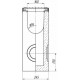 Схема №2: бетонный пескоуловитель MAXI-16.25.60 для лотков DN160