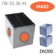 Дождеприемный колодец секционный Maxi ДК-30.38.44-Б-С бетонный, кл. D и E
