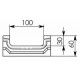 Схема: BGF Мелкосидящий лоток DN100, h 60, ширина 140, без уклона