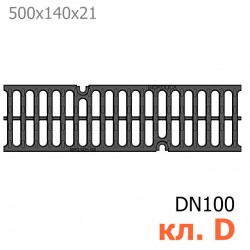 Чугунная решетка Gidrolica Super РВ-10.14.50, кл. D400