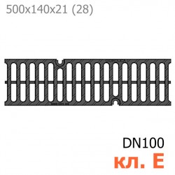 Чугунная решетка Gidrolica Super РВ-10.14.50, кл. E600