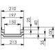 Схема 1: BGF-Z Мелкосидящий лоток DN150, h 100, без уклона