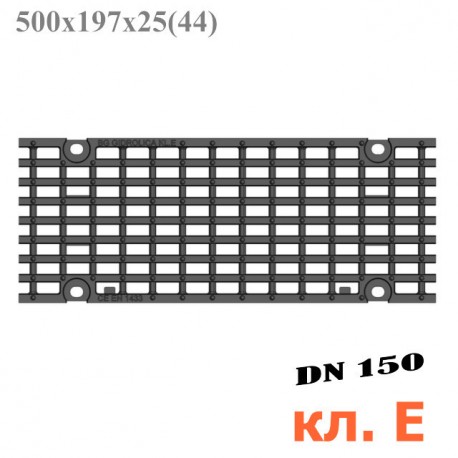 Решетка чугунная ячеистая DN150, 500/197/25, 27/13, кл. E600