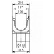 Схема1: BGU-Z Универсальный лоток DN150 с насадкой, с вертикальным водосливом