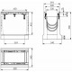 Чертеж: BGZ-S пескоуловитель DN200 500/340/500, верхняя часть