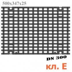 Решетка чугунная ячеистая DN300, 500/347/25, 25/14, кл. E600