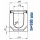 Чертеж: Лоток водоотводный BetoMax ЛВ-11.19.18-Б бетонный с решёткой чугунной