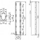 Чертеж: Лоток BetoMax Drive DN100 H160 с решеткой, кл. D