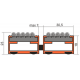 Схема: Решетка алюминиевая придверная грязезащитная Сити Текстиль