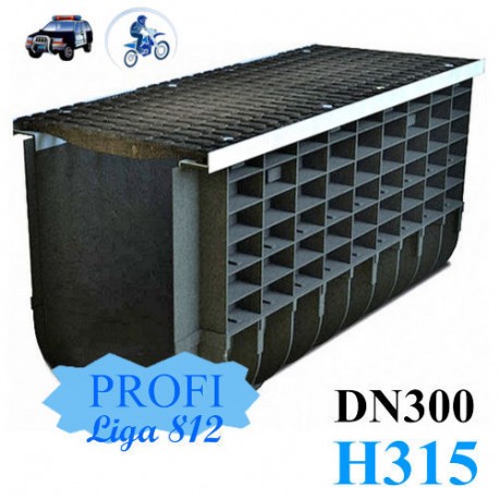 Лоток ЛВП Profi DN300 H315 C250 комплект с решеткой