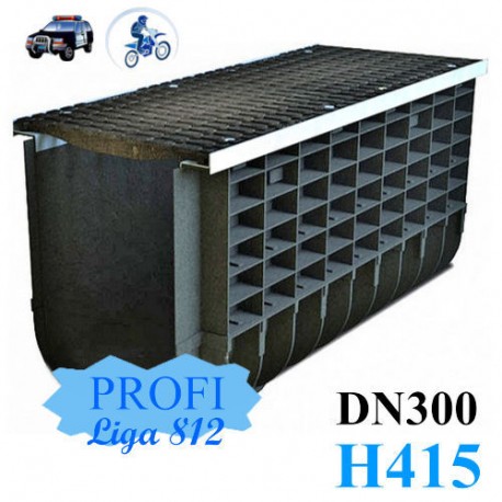Лоток ЛВП Profi DN300 H415 C250 комплект с решеткой