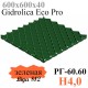 Решетка газонная Gidrolica Eco Pro РГ-60.60.4 - пластиковая зеленая