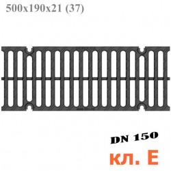 Схема: Решетка водоприемная Gidrolica Super РВ -15.19.50 - щелевая чугунная ВЧ, кл. E600
