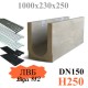 Лоток водоотводный бетонный (ЛВБ) PLUS 150 №5/0