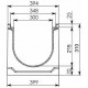 Чертед лотка BGZ-S DN300 H310 с чугунной насадкой