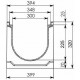 Чертеж лотка BGZ-S DN300 H320, № -15-0