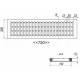 Чертеж дождеприемной чугунной решетки 750х200х23, СЧ-20, кл. C