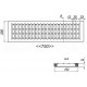 Чертеж чугунной решетки 750х200х25 ВЧ, кл. D