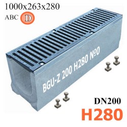 BGU-Z DN200 H280 №0 с решеткой, кл. D