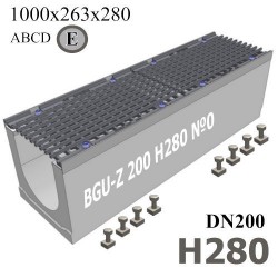 BGU-Z DN200 H280 №0 с решеткой, кл. E