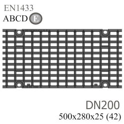 Решетка чугунная РЧВ Optima DN200 E600 «волна»