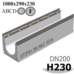 Лоток OPTIMA DN200, №0/2, высота 230