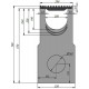 Пескоуловитель SUPER DN200 H700, кл. E, вид спереди