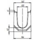 BetoMax Drive DN100 каскады, кл. C (чертеж, вид спереди)