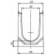 BetoMax Drive DN150 каскады (чертеж, вид спереди)