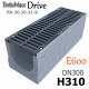 Лоток BetoMax Drive ЛВ-30.36.31-Б бетонный с решеткой тип "шина" чугунной ВЧ, кл. E (комплект)