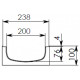 Чертеж: Лоток Gidrolica Standart DN200 H100 пластиковый