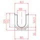 Чертеж сборного бетонного лотка DN100 H205