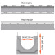 Виды: ЖБ лоток ЛВ-15.21.26 сборный с решеткой E600 