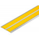 Алюминиево-резиновая накладка на ступени 70 мм, 2 вставки (желтая)