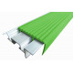 Алюминиево-резиновая закладная накладка на ступени 43 мм (зеленая 24005)