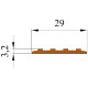 Накладка на ступени самоклеящаяся 29 мм