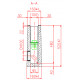 Чертеж бетонного пескоуловителя ПБ Standart DN100 C250, вид 1