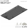Решетка водоприемная чугунная ячеистая РВЧЯ DN200 C250 с пружинным крепежом защелкой